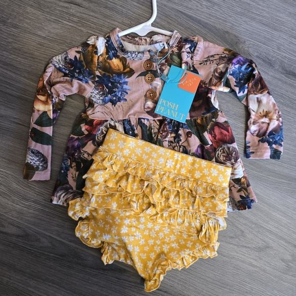 Post Peanut Henley 2 piece set - Picture 1 of 2